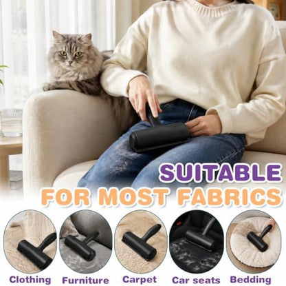kissleaf Reusable Lint Roller, Portable, for Pet Hair on Couch & Car, Black - Image 6