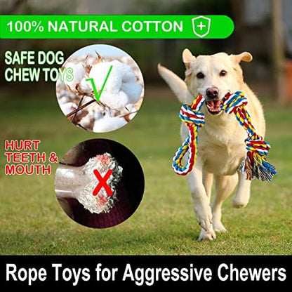 Large Dog Chew Toys for Aggressive Chewers, Indestructible Dog Rope Toys - Image 3