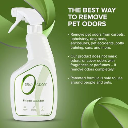 Zero Odor Pet Odor Eliminator, Air and Surface Odor Remover for Carpet, Furniture, and Pet Beds, Trigger Spray, 16 fl oz (Pack of 2) - Image 6