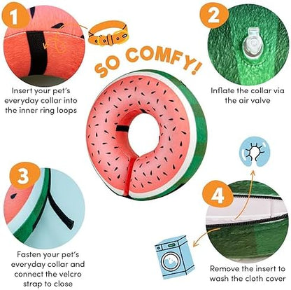 BENCMATE Inflatable Dog Cone Collar Alternative After Surgery Small - Image 2