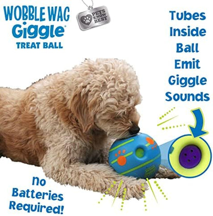 Wobble Wag Giggle Treat Ball- Interactive Dog Toy & Treat Dispenser, Fun Giggle Sounds When Rolled or Shaken, Great for Dogs Pets Know Best - Image 5