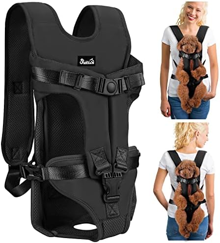Lukovee Dog Backpack Carrier, Adjustable Front Carrier for Small Breeds by Lukovee