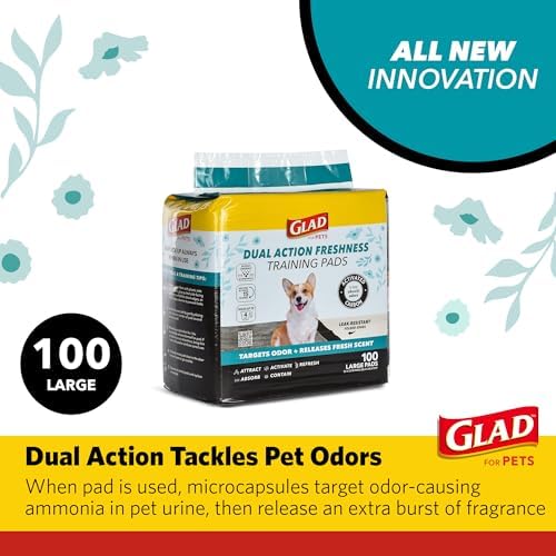 Glad for Pets Activated Carbon Puppy Training Pads, 23 x 23 In, 100 Count - Image 2