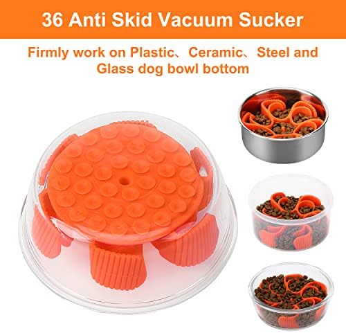 Dog Slow Feeder Bowls Silicone Spiral Pet Food Feeder Insert to Slow Eating - Image 5