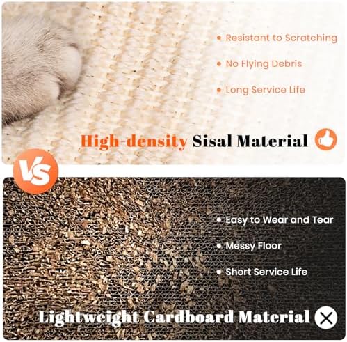 Cat Scratcher Toys Natural Sisal Pad Kitten Interactive Ball Track - Image 4
