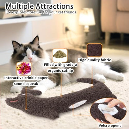 ETEKYER Refillable Catnip Cat Kicker Toy, Large, 13.77 Inches - Image 5