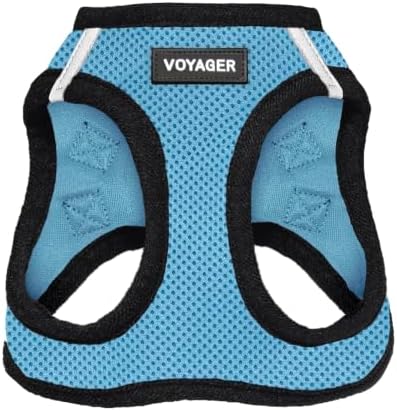 Voyager Step-in Air Dog Vest Harness - Baby Blue/Black Trim, X-Small by BestPetSuppliesLLC