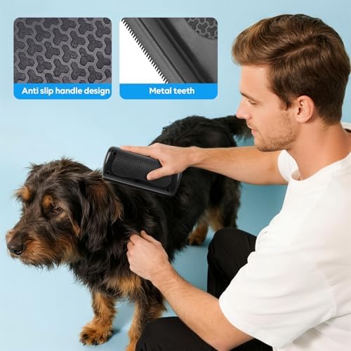 Deshedding Dog Brush, Grooming Deshedding Brush Ergonomic Pet Groomer Tool - Image 3