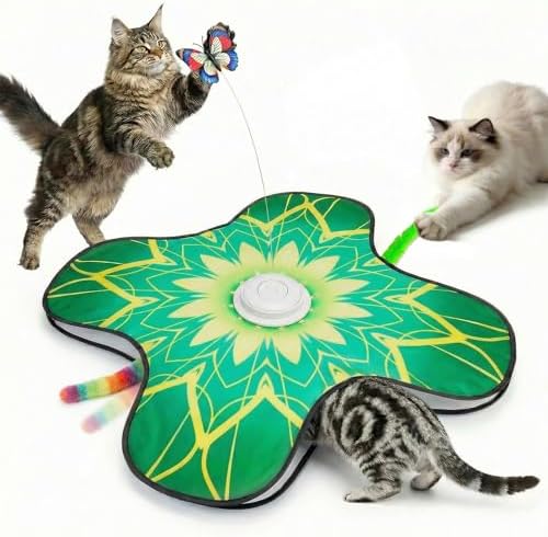 Interactive Cat Toys For Indoor Cats, Rechargeable Touch Automatic Cat Toy by Unknown