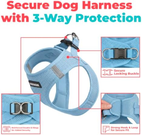 Voyager Step-in Air Dog Vest Harness - Baby Blue, XX-Small - Image 2