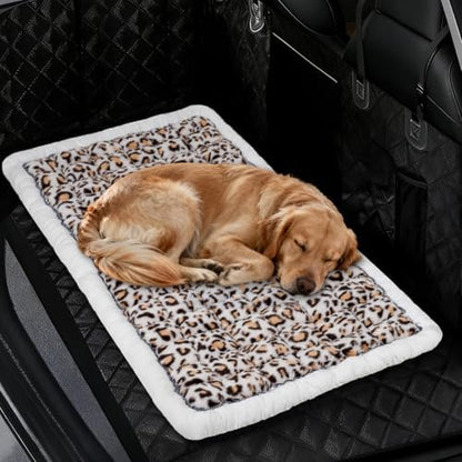 Backseat Dog Bed Mat for Car, Non-Slip Scratch-Resistant Dog Car Seat Cover, Soft Thick Pet Travel Cushion, Washable Back Seat Protector Blanket for Cars SUVs Trucks, 53 x 24 Inches by Unknown