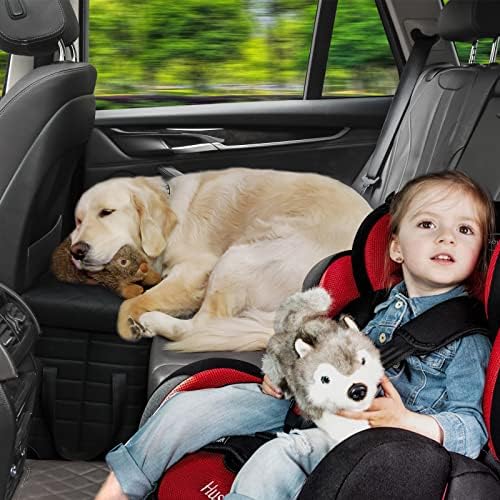 LIONROGE Car Back Seat Extender for Large Dogs up to 200lbs,Dog Car Back & Front Seat Extender with Storage,Prevent Your Dogs from Falling Off The Seat - Image 5