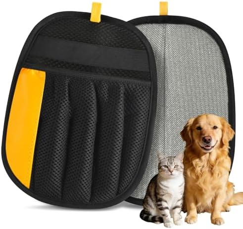Electrostatic Pet Hair Removal Glove, Five-Finger, Grooming Mitt by Jimtoiny