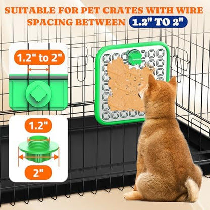 Pawtners Stainless Steel Large Lick Mat for Dogs, 2 Pack, Green - Image 4