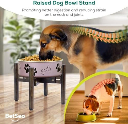 Dog Bowl Stand for Water/Food - Adjust with Lock - Dog Water Fountain Holder, Elevates Pet Food and Water Feeder Bowls (Bowl not Included) (1Pack - (Height 10.3in, Width 8-11.2in)) - Image 6