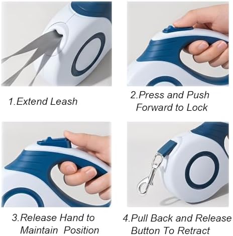 360° Tangle-Free Retractable Pet Leash,16ft for Dogs and Cats - Image 2