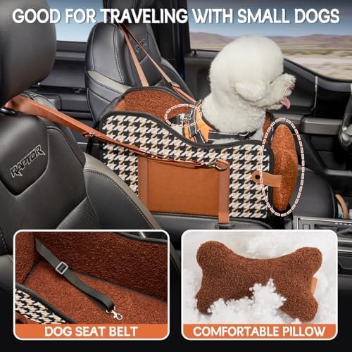TKYZ Center Console Dog Car Seat for Small Dogs,for Car/SUV/Small Truck - Image 4
