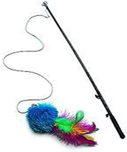 Ethical Pet Spot Mini Teaser Wand Colorful Interactive Cat Toy - Pack of 10