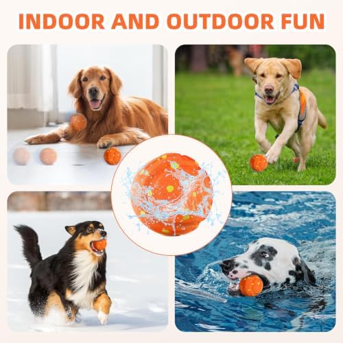 Interactive Dog Ball Toy, Auto Moving, 3 Modes, Waterproof USB Rechargeable - Image 4
