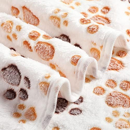 Tegeme 12 Pcs Puppy Blanket for Cat, 23 x 16 Inch, White - Image 4