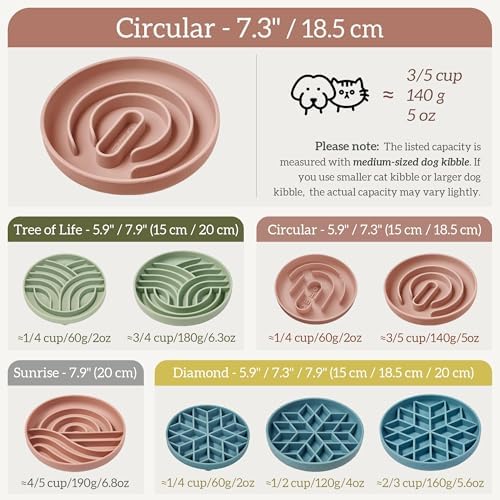 OHMO Slow Feeder Dog Bowl, 7.3" Lick Mat for Dogs, Infinite, Sage Green - Image 2