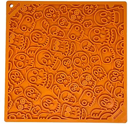 SodaPup Zombie eMat – Durable Lick Mat Feeder Made in USA from Non-Toxic, Pet-Safe, Food Safe Rubber for Mental Stimulation, Avoiding Overfeeding, Fresh Breath, Digestive Health, Calming, & More by SodaPup