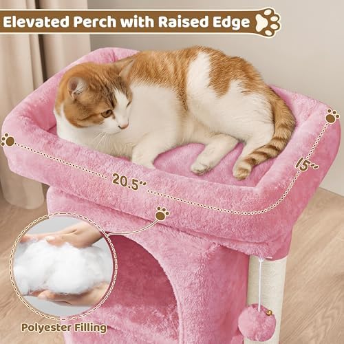 Yaheetech 23.5in Small Low-Profile Cat Tree Condo with Scratching Posts - Image 5