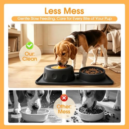 Slow Feeder Dog Bowls for Liquid/Dry Food, Bone Broth Dog Lick Bowl 380ML - Image 5