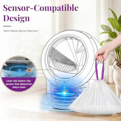 120PCS Automatic Cat Litter Box Waste Bags Compatible with Litter Robot 4/3 - Image 4