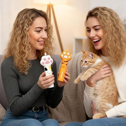 Cat Disc Launcher Toy, Rechargeable LED Flying Spinner Fetch Interactive - Image 6