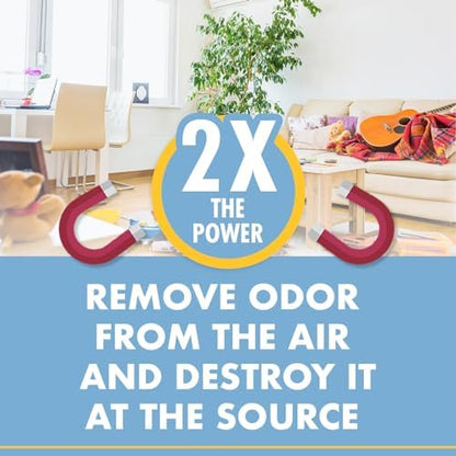 Gonzo Odor Air Magnet Max Gel Odor Eliminator (2 PACK) For Car, Closet, Trash & Pet Areas, Smoke Odors - Lavender and Linen Scent, 14 oz Jars, Blue - Image 5