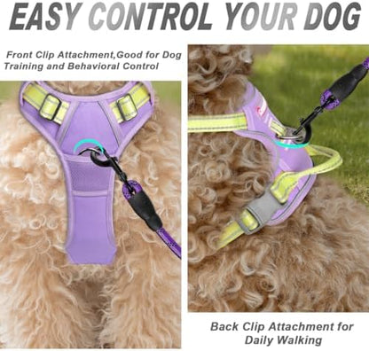 BARKBAY Dog Harness No Pull for Small Sized Dog Front Back Clips,Dog Vest - Image 2