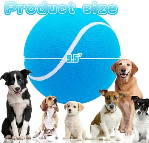 Banfeng Giant Tennis Ball for Dogs, 9.5" Large Outdoor Doy Sport Ball Gift - Image 2