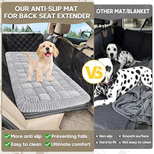 Dog Car Bed Mat Non-Slip Backseat Extender Dog Bed 50" x24.6" - Image 4