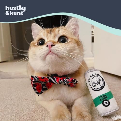 Huxley & Kent Plush Crinkle Catnip Cat Toy, Kitty Klaw Licks & Lime - Image 3