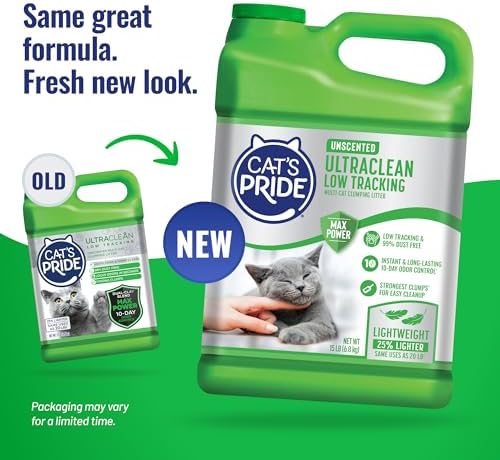 Cat's Pride UltraClean Low Tracking Powerful Clumping Litter Unscented 15lb - Image 2