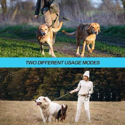 PetBonus Double Dog Leash, No Tangle Dual Leash, Walking Training Lead - Image 5