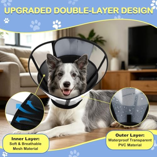 Dog Cone to Stop Licking, Soft Dog Cone Collar Alternative After Surgery - Image 3