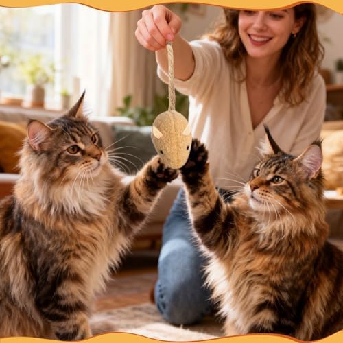 24 Pack 2.36" Colorful Cat Mouse Toy with Catnip for Indoor Cats - Image 6