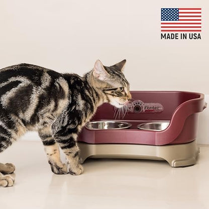 Neater Pet Brands Feeder Deluxe for Cats - Cranberry (200) - Image 2