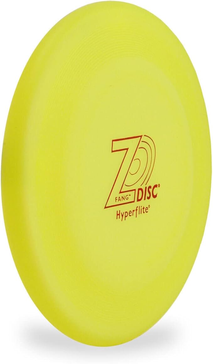 Hyperflite Z-Disc Jawz 9.25 Inch Dog Sport Flying Disc, Long Distance, Tough & Puncture-Resistant Lemon - Lime