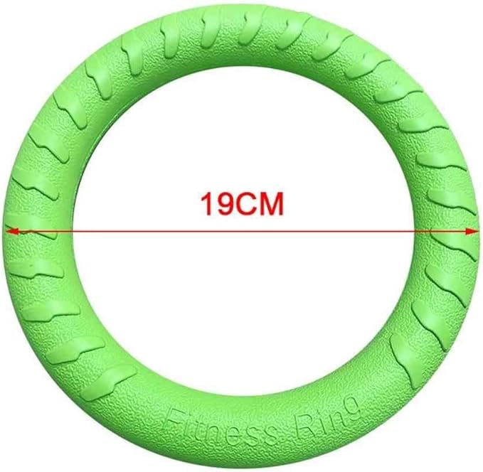 Andy's Orchids Dog Chew Toys - Aggressive Chewer & Training Ring for Outdoor & Indoor Play - Floating Disc & Interactive Pull Toy for Small to Large Dogs