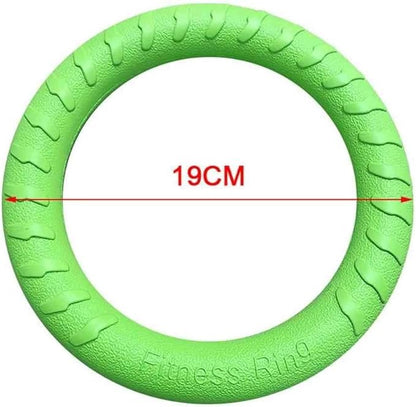 Andy's Orchids Dog Chew Toys - Aggressive Chewer & Training Ring for Outdoor & Indoor Play - Floating Disc & Interactive Pull Toy for Small to Large Dogs