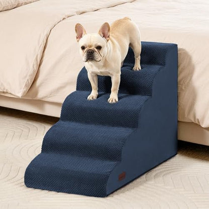 Aodisman Dog Stairs for High Beds,5 Step Pet Ramp for Dogs and Cats,22.4" H - Image 5