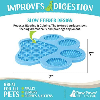 Raw Paws Licking Mats, 2-ct - Calming Lick Mat for Dogs & Cats - Easy Clean - Image 3