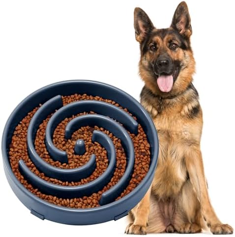 JASGOOD Slow Feeder Dogs Bowl for Large Medium Dogs,Anti-Gulping Pet Slower Food Feeding Bowls Stop Bloat,Preventing Choking Healthy Design Dogs Bowl by JASGOOD