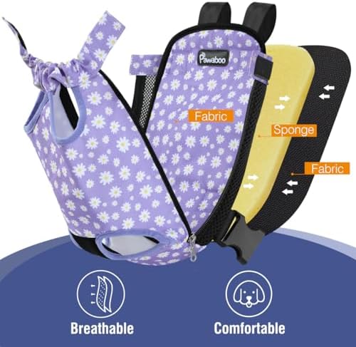 Pawaboo Pet Front Carrier Backpack for Small Medium Dogs - Image 5