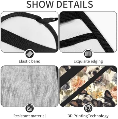 French Bulldog Floral Pied Garden Pet Hair Removal Glove For Cats Dogs - Image 5