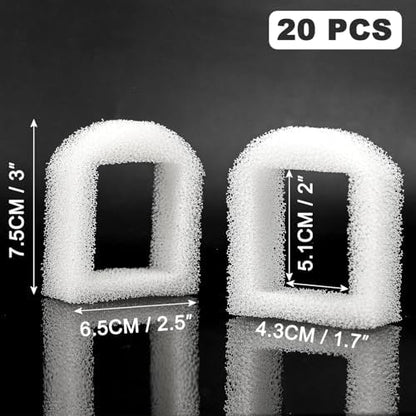 20PCS Cat Water Fountain Replacement Foam Filters，PAC00-13711 - Image 4