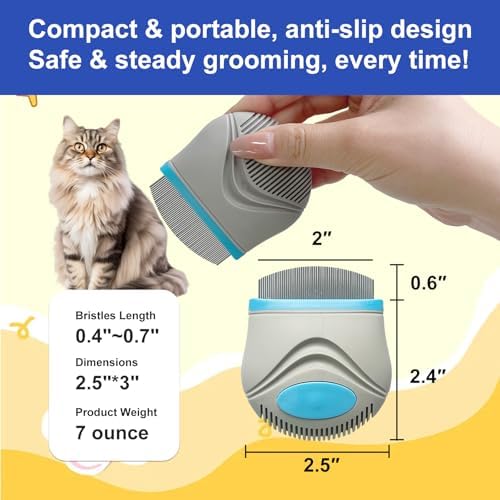 Stainless Steel Pet Grooming Comb Rounded Teeth Eye Care Tool for Dogs Cats - Image 6